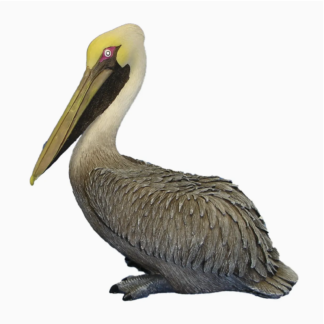 Sitting Pelican Figurine