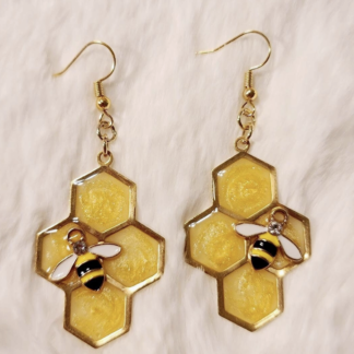 Honeycomb Dangle Earrings