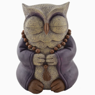 Meditative Buddha Owl