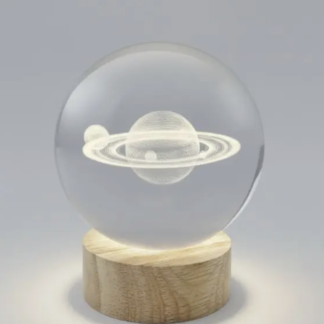Saturn Crystal Ball Night Light