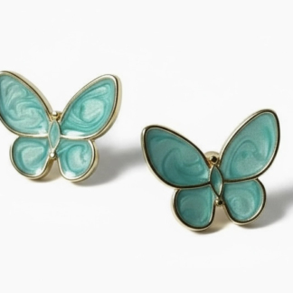 Butterfly Stud Earrings - Turquoise