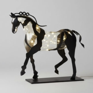 Adonis Horse Sculpture with Lights